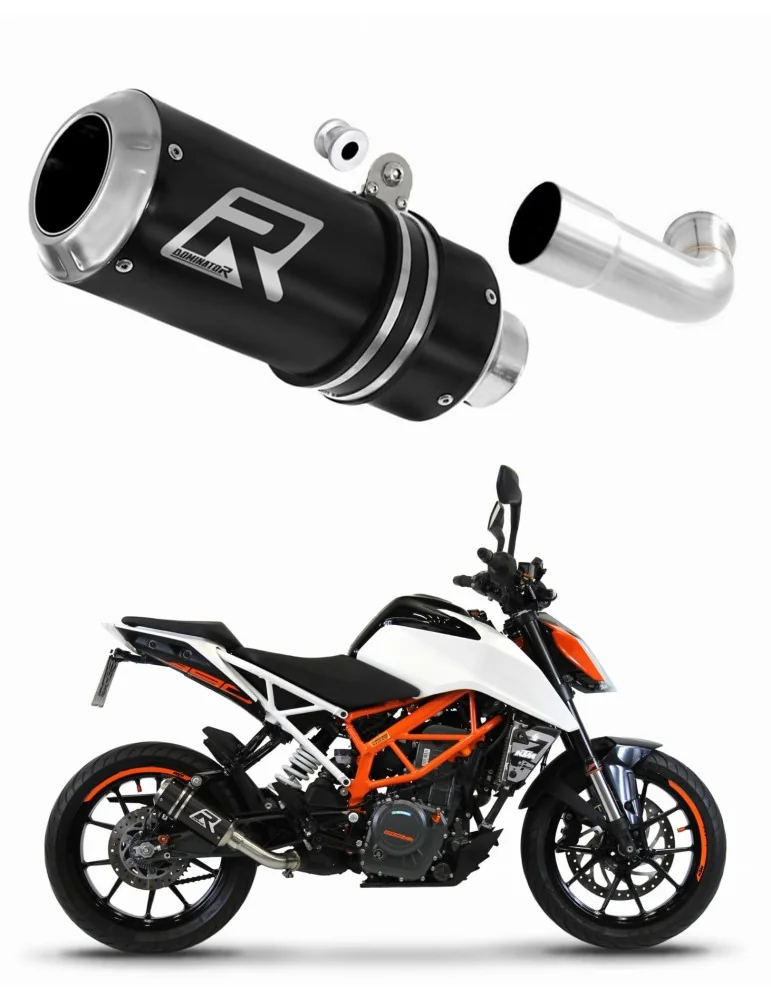 Silencieux slip-on Dominator GP Noir pour KTM 390 Duke (2017-2020)