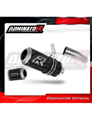 Silencieux slip-on homologué Dominator GP Noir pour Kawasaki Versys 1000 (2019-2024)