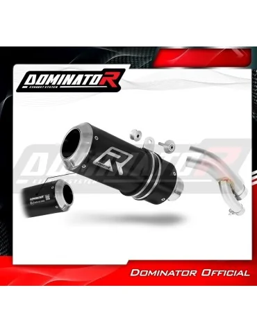 Silencieux slip-on homologué Dominator GP Noir pour BMW S1000R (2017-2020)