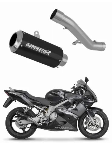 Silencieux slip-on Dominator GP Noir pour Honda CBR 600 F4i (2001-2006)