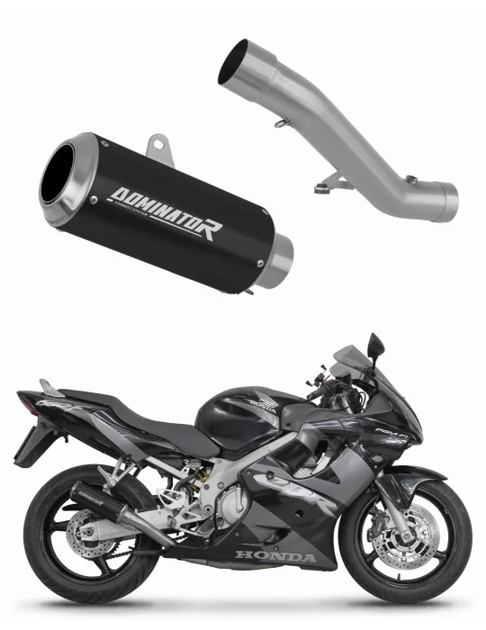 Silencieux slip-on Dominator GP Noir pour Honda CBR 600 F4i (2001-2006)