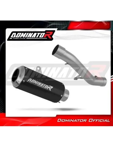 Silencieux slip-on Dominator GP Noir pour Honda CBR 600 F4i (2001-2006)