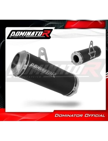 Silencieux bolt-on Dominator GP Noir pour Suzuki GSXR 1000 K1 - K4 (2001-2004)