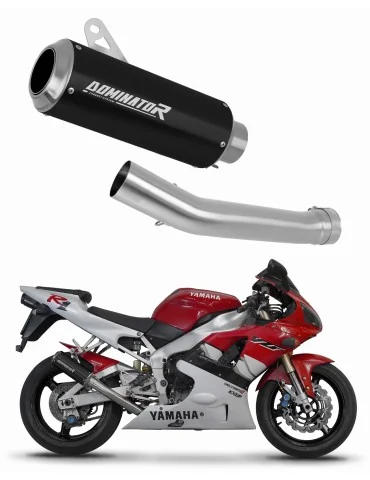 Silencieux slip-on Dominator GP Noir pour Yamaha YZF R1 1000 RN01 (1998-1999)