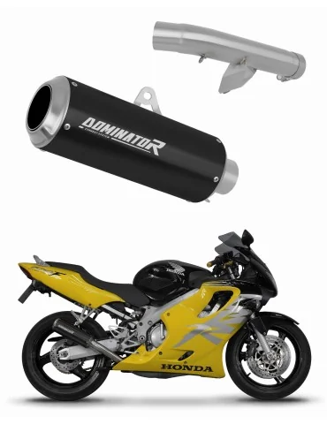 Silencieux slip-on Dominator GP Noir pour Honda CBR 600 F4 (1999-2000)