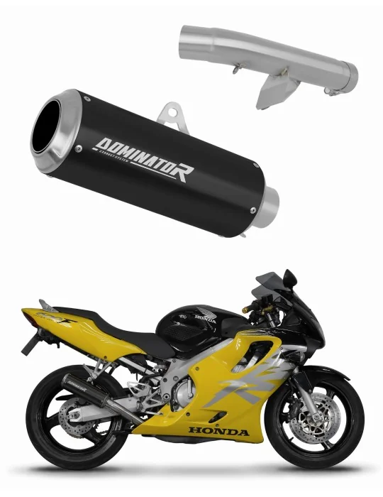 Silencieux slip-on Dominator GP Noir pour Honda CBR 600 F4 (1999-2000)