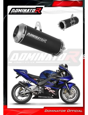 Silencieux bolt-on Dominator GP Noir pour Honda CBR 954 (2002-2003)