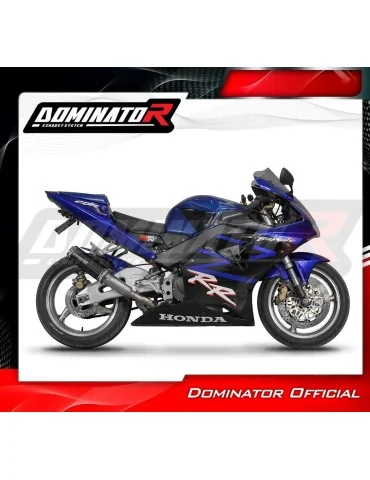 Silencieux bolt-on Dominator GP Noir pour Honda CBR 954 (2002-2003)