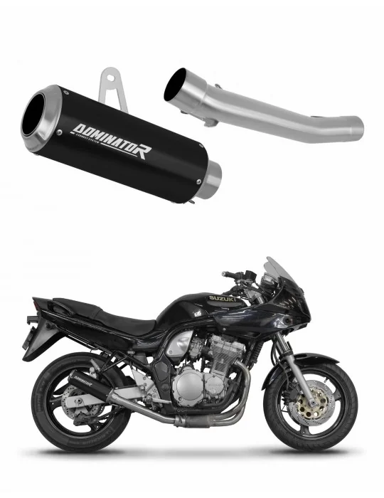Silencieux slip-on Dominator GP Noir pour Suzuki GSF Bandit N / S 600 (1995-1999)