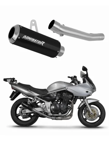 Silencieux slip-on Dominator GP Noir pour Suzuki GSF Bandit 1200 (2001-2005)