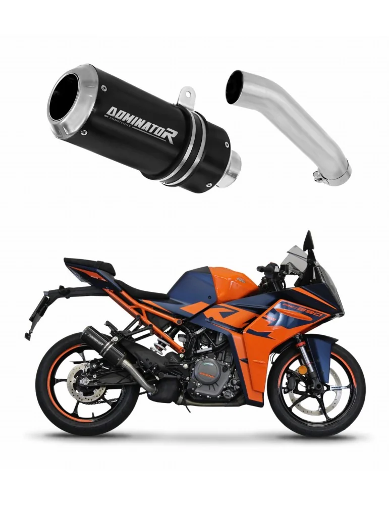 Silencieux slip-on Dominator GP Noir pour KTM RC 390 (2022-2024)