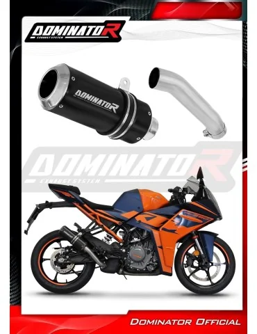 Silencieux slip-on Dominator GP Noir pour KTM RC 390 (2022-2024)
