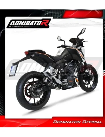 Silencieux slip-on Dominator GP Noir pour KTM 125 Duke (2012-2016)