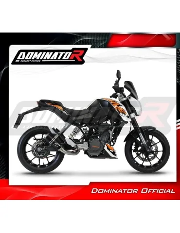 Silencieux slip-on Dominator GP Noir pour KTM 125 Duke (2012-2016)