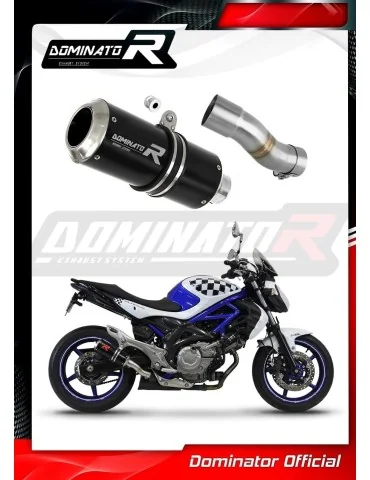 Silencieux slip-on Dominator GP Noir pour Suzuki SFV 650 Gladius (2009-2015)