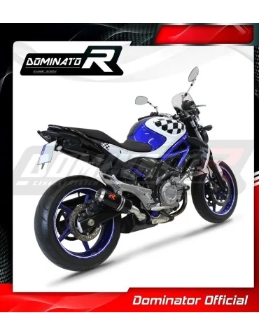 Silencieux slip-on Dominator GP Noir pour Suzuki SFV 650 Gladius (2009-2015)