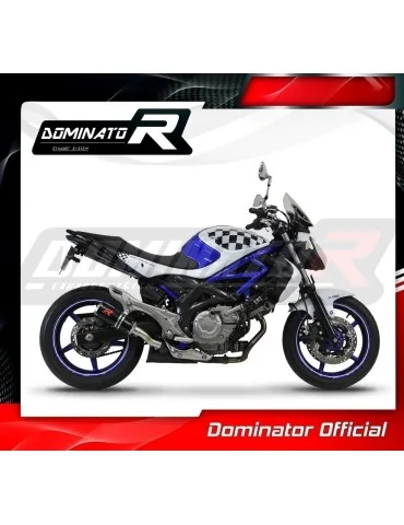 Silencieux slip-on Dominator GP Noir pour Suzuki SFV 650 Gladius (2009-2015)