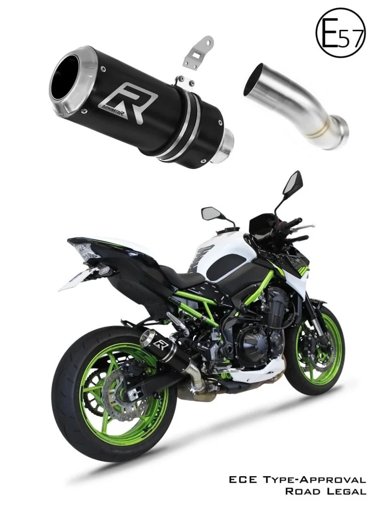 Silencieux slip-on homologué Dominator GP Noir pour Kawasaki Z 900 (2020-2024)