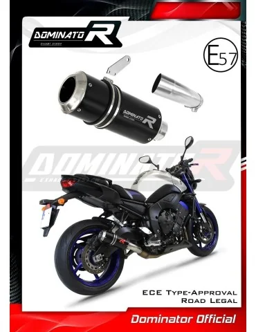 Silencieux slip-on homologué Dominator GP Noir pour Yamaha FZ 8 N / FZ8 S Fazer (2010-2016)