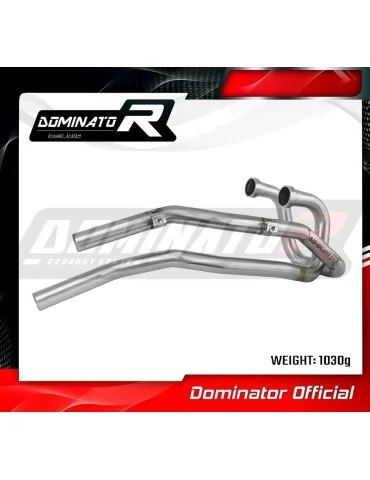 Collecteur d'échappement inox Dominator pour Honda NX 650 Dominator RD02 (1988-1994)