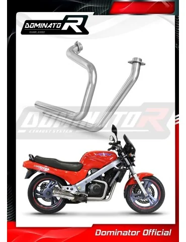 Collecteur d'échappement inox Dominator pour Honda NTV 650 Revere RC33 (1988-1997)