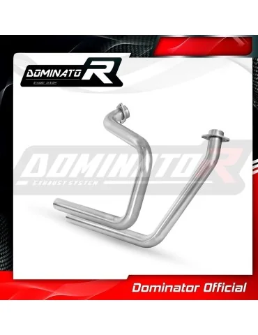 Collecteur d'échappement inox Dominator pour Honda NTV 650 Revere RC33 (1988-1997)