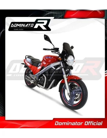 Collecteur d'échappement inox Dominator pour Honda NTV 650 Revere RC33 (1988-1997)