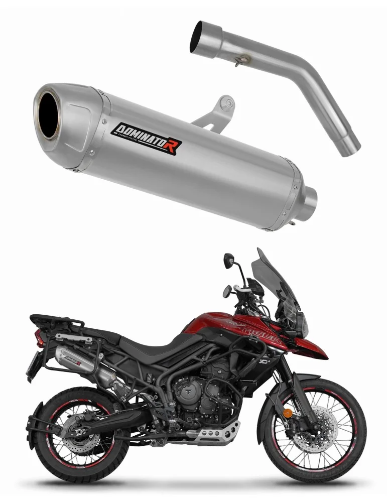 Silencieux slip-on Dominator S6 pour Triumph Tiger 800 XCA (2018-2020)