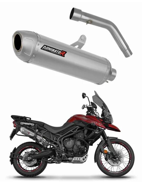 Silencieux slip-on Dominator S6 pour Triumph Tiger 800 XCA (2018-2020)