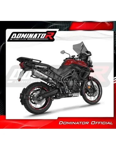 Silencieux slip-on Dominator S6 pour Triumph Tiger 800 XCA (2018-2020)