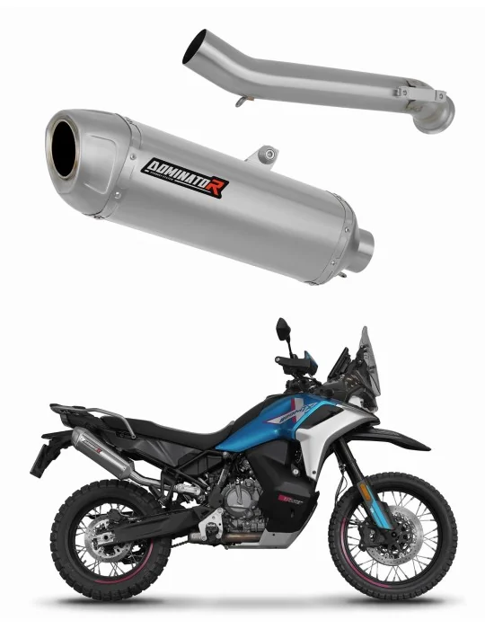 Silencieux slip-on Dominator S6 pour CF Moto 800 MT-X (2025)