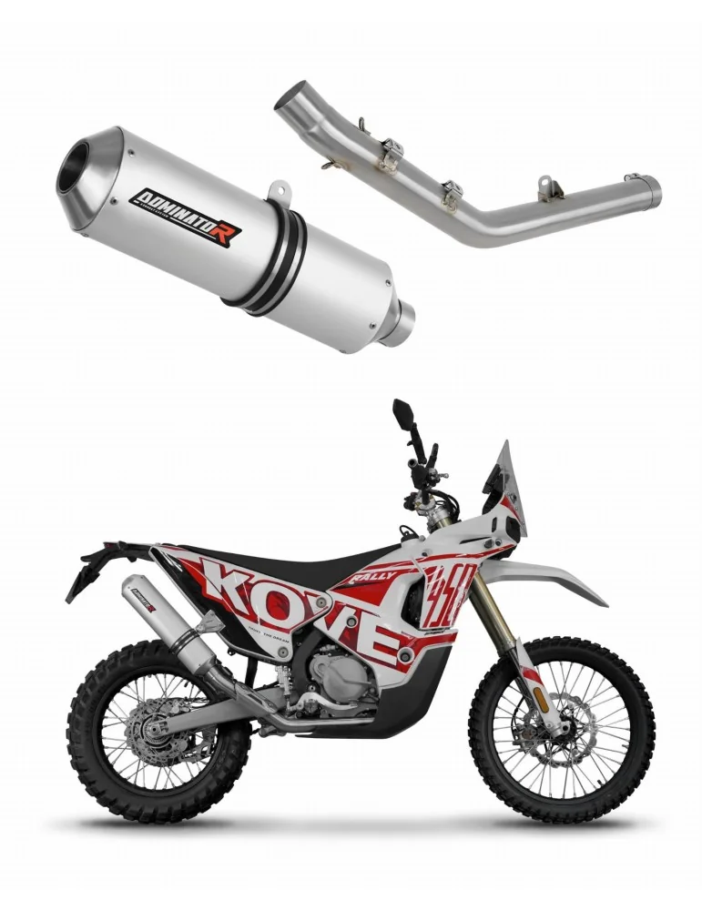 Silencieux slip-on Dominator MX pour Kove 450 Rally (2023-2025)