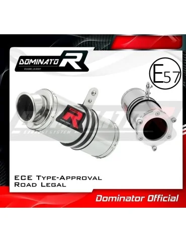 Silencieux bolt-on homologué Dominator GP1 pour Kawasaki ZX6R (1995-1997)