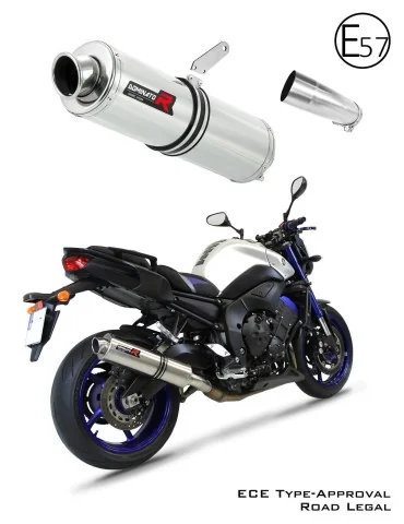 Silencieux slip-on homologué Dominator ROND pour Yamaha FZ 8 N / FZ8 S Fazer (2010-2016)