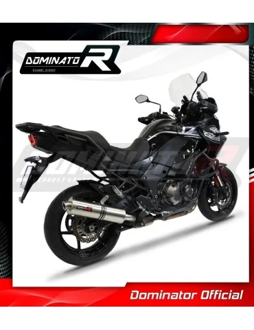 Silencieux slip-on homologué Dominator ROND pour Kawasaki Versys 1000 (2019-2024)
