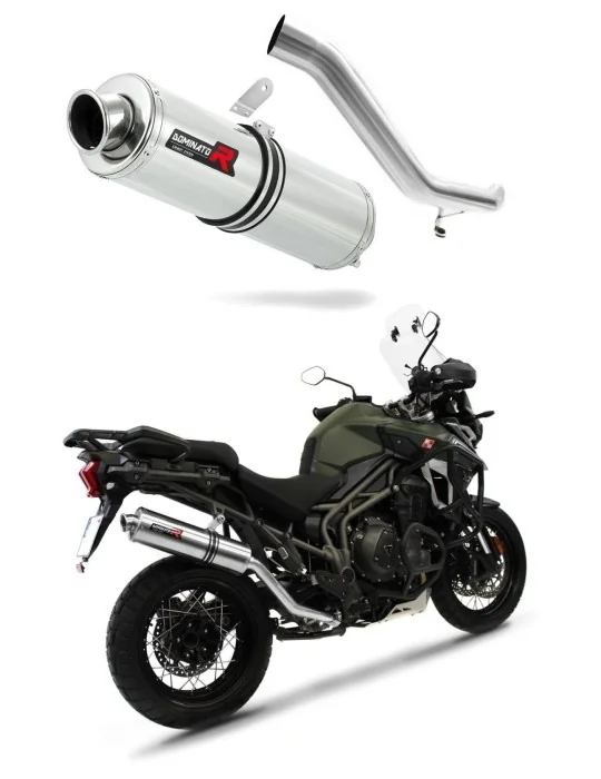 Silencieux slip-on Dominator ST pour Triumph Tiger Explorer 1200 XC XR (2016-2017)