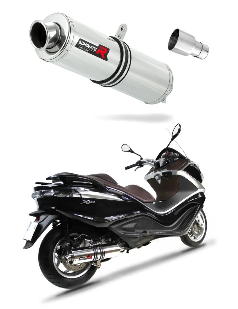 Silencieux slip-on Dominator ST pour Piaggio X10 125 (2012-2016)