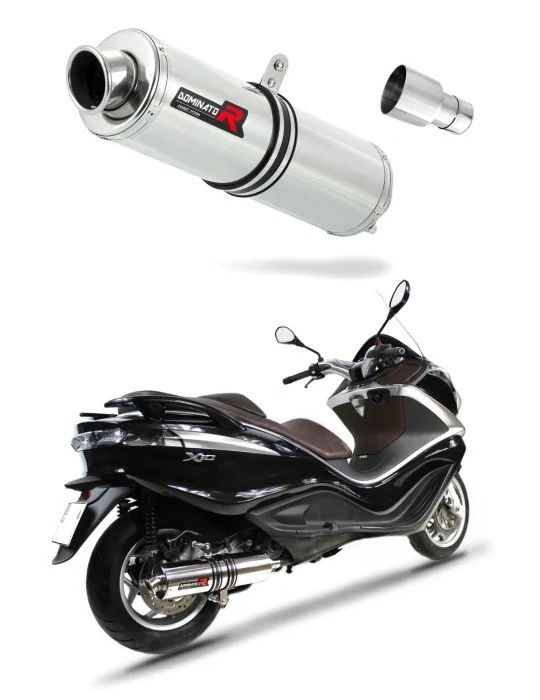 Silencieux slip-on Dominator ST pour Piaggio X10 125 (2012-2016)