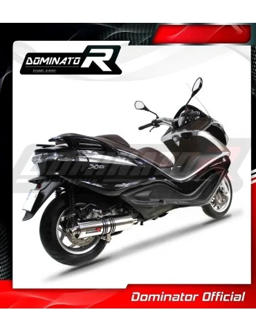 Silencieux slip-on Dominator ST pour Piaggio X10 125 (2012-2016)