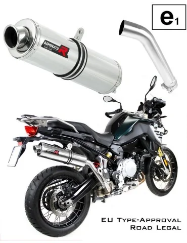 Silencieux slip-on homologué Dominator ROND pour BMW F850GS Adventure (2016-2020)
