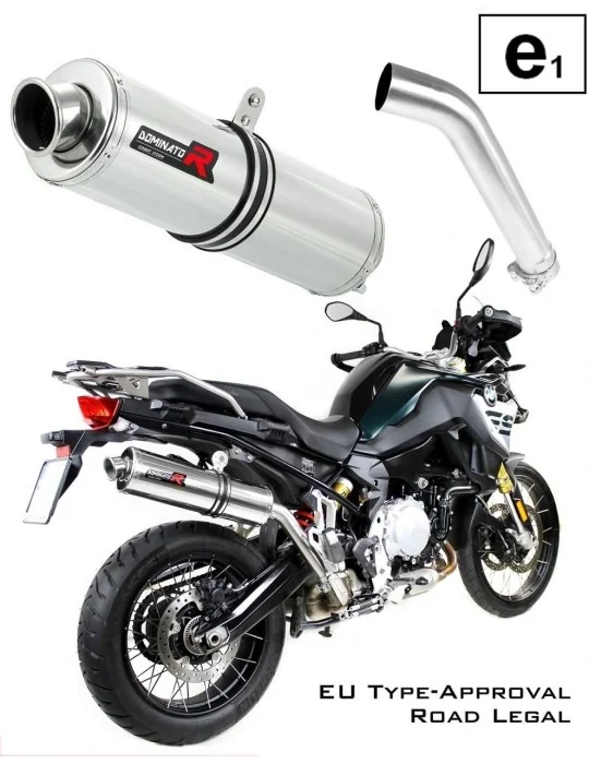 Silencieux slip-on homologué Dominator ROND pour BMW F850GS Adventure (2016-2020)