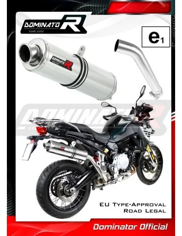 Silencieux slip-on homologué Dominator ROND pour BMW F850GS Adventure (2016-2020)