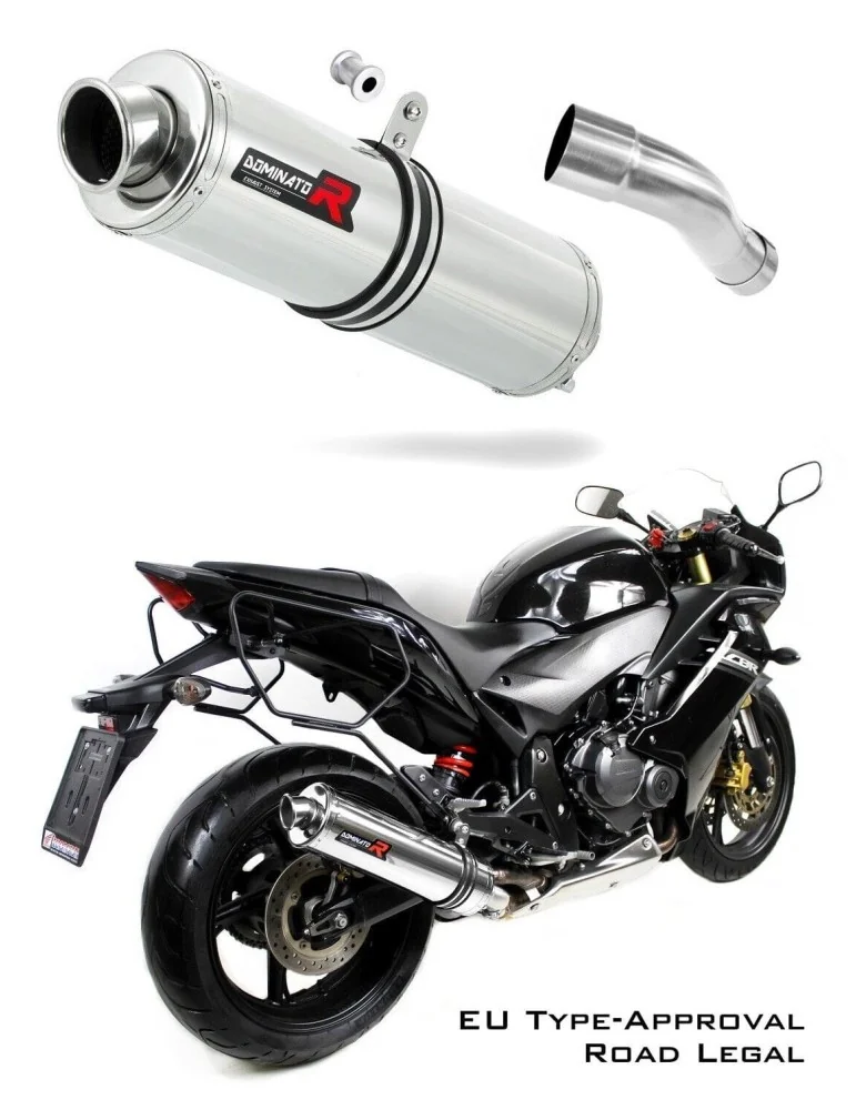 Silencieux slip-on homologué Dominator ROND pour Honda CBR 600 F (2011-2015)