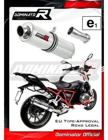 Silencieux slip-on homologué Dominator ROND pour BMW R1200R (2015-2018)