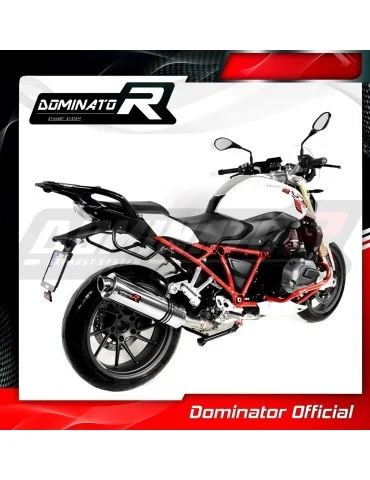 Silencieux slip-on homologué Dominator ROND pour BMW R1200R (2015-2018)