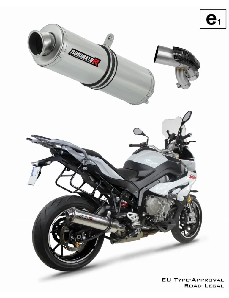 Silencieux slip-on homologué Dominator ROND pour BMW S1000XR (2015-2019)