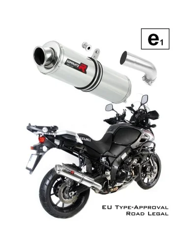 Silencieux slip-on homologué Dominator ROND pour Suzuki DL 1000 V-strom (2017-2020)