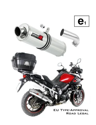 Silencieux slip-on homologué Dominator ROND pour Suzuki DL 1000 V-strom (2014-2016)
