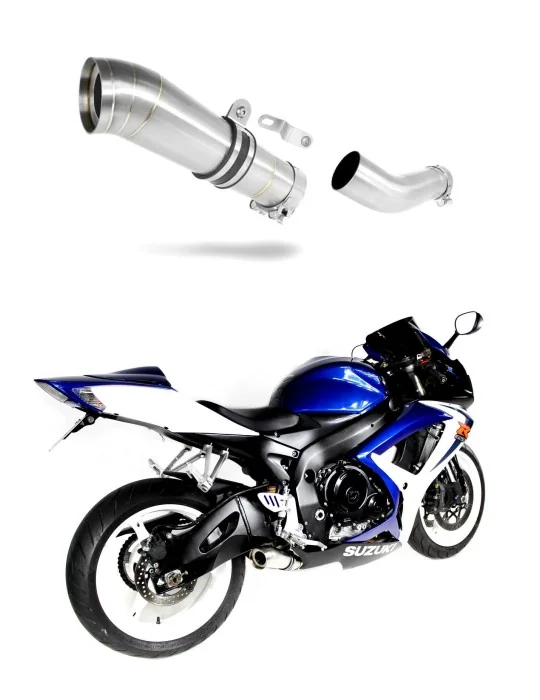 Silencieux slip-on Dominator GP2 pour Suzuki GSXR 750 K6 K7 (2006-2007)