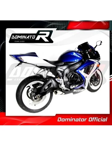 Silencieux slip-on Dominator GP2 pour Suzuki GSXR 600 K6 K7 (2006-2007)